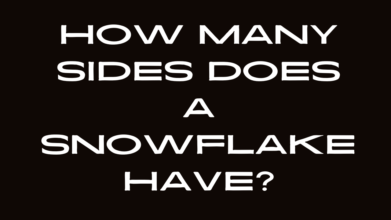 How Many Sides Does a Snowflake Have?